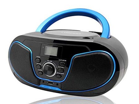 Lectores de CD Portátiles Reproductor de CD 4W ( FM Radio, Reproductor de CD MP3, Entrada USB, AUX-IN, Bluetooth2.0 ) Reacondicionado Discount