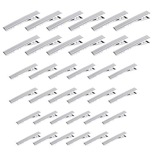 Pinza de Pelo de Alligator Cocodrilo de Metal Clip, Pasador para el cabello antideslizante accesorios de bricolaje 45 mm 65 mm 75 mm de largo para mujeres y niñas estilo de peluquería, 36pcs Plateado Embalaje Deteriorado For Sale