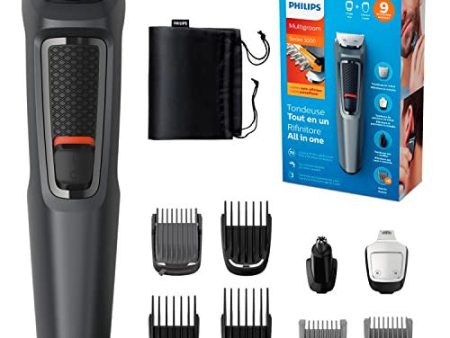 Philips Multigroom Series 3000 Cara Y Cabello 9 En Mg3757 5 - Afeitadora (acero Inoxidable, 70 Min, Integrado), Negro Sale