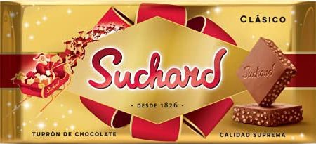 Suchard Turrón De Chocolate con Leche Clásico Navideño - 260 Gramos Online Sale