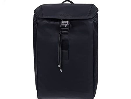 Hexagona Nylon Garni Croûte de Cuir de Vachette, Paris Hombre, colección Citizen, Color Negro, de Nailon, 2 Correas 1 asa no Ajustable, Mano - Mochila Bandolera, L : 27, 5 x h : 42 x P : 15 cm on Sale